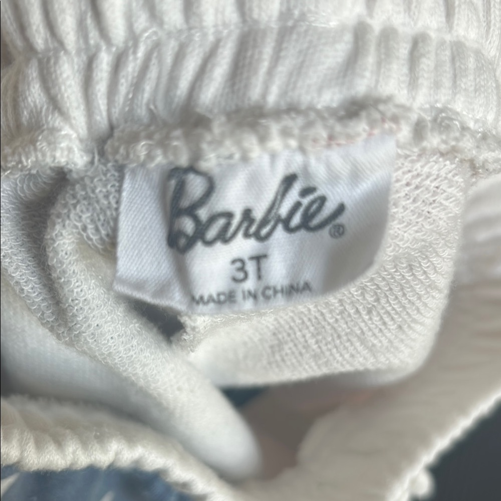 Barbie Tennis Club Graphic Tee and American Flag Shorts Set 3T - Picture 3 of 3